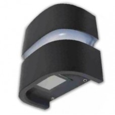 Φωτιστικό Up-Down LED 10W 1000lm 230V 3000K Θερμό Φως Αλουμινίου Γραφίτη IP64 3-645011